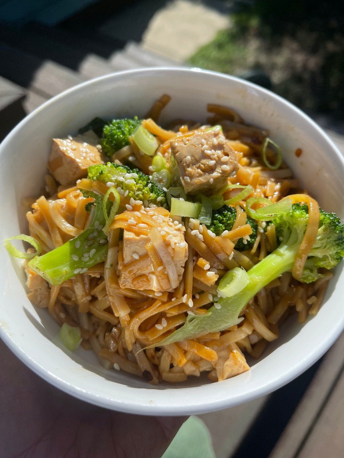 Quick Spicy Noodles with Tofu - Maggie Baird