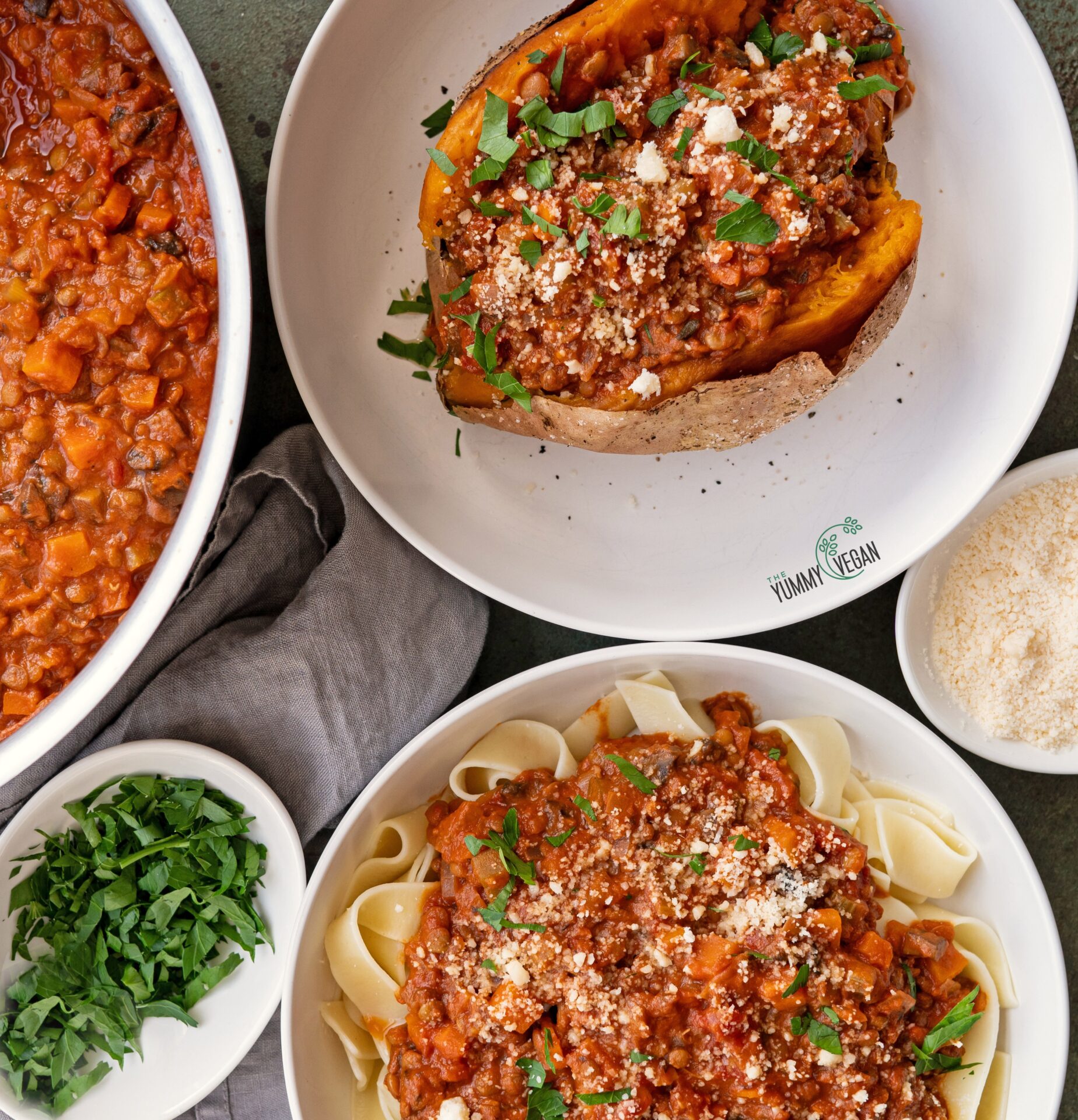 Lentil Mushroom Bolognese - Devorah Bowen