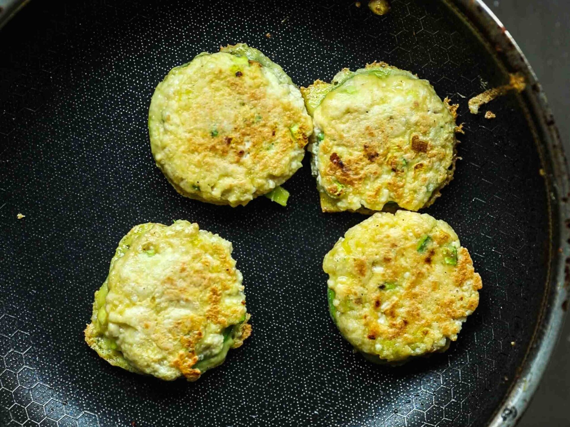 Tofu Stuffed Korean Zucchini Fritters - Joanne Lee Molinaro (The Korean Vegan)