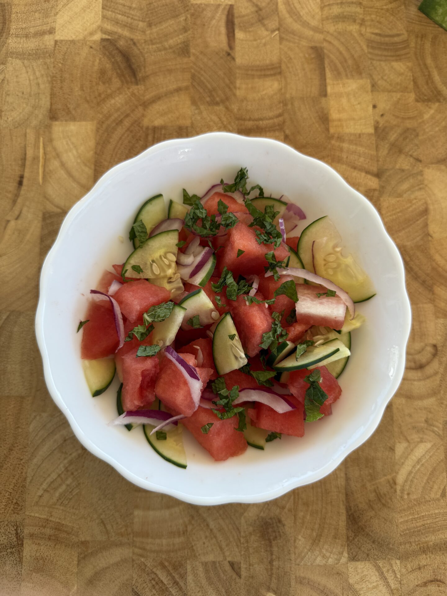 Watermelon Cucumber Salad - Support+Feed Team